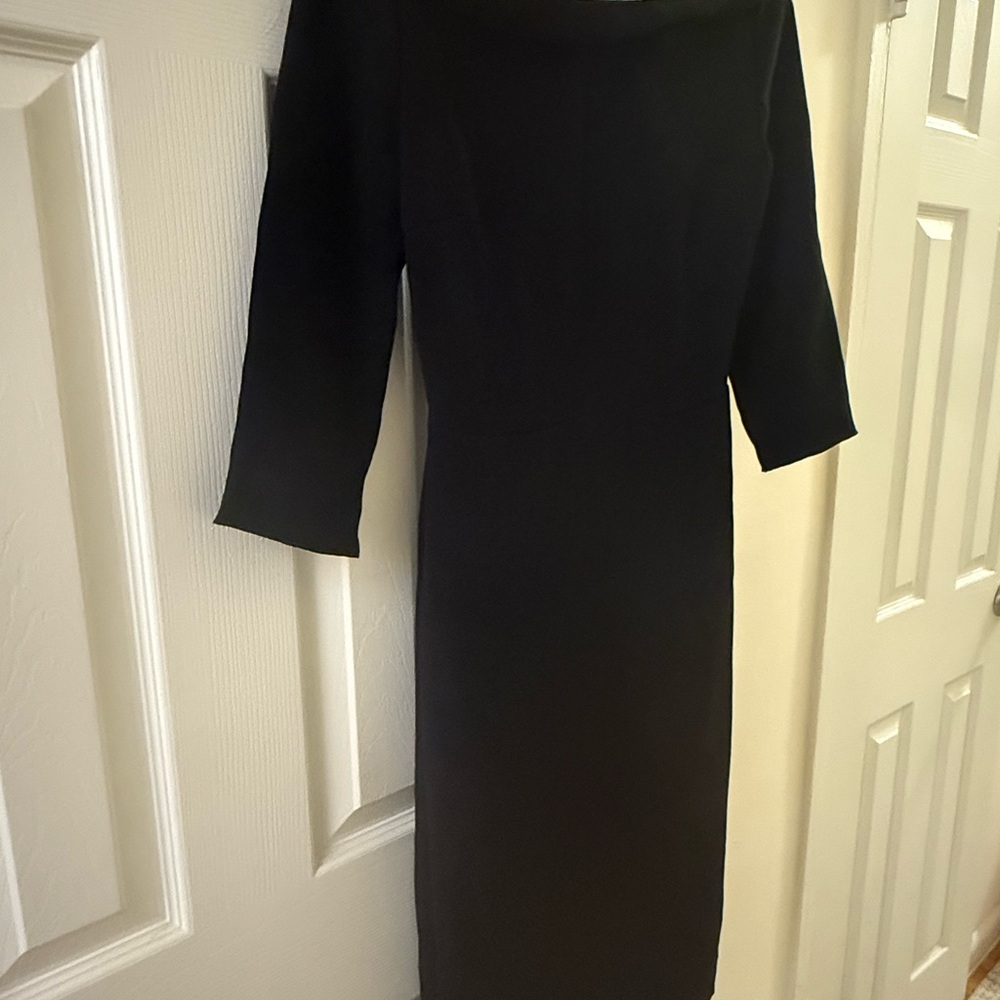RACHEL Rachel Roy Elegant Black Long Sleeve Dress